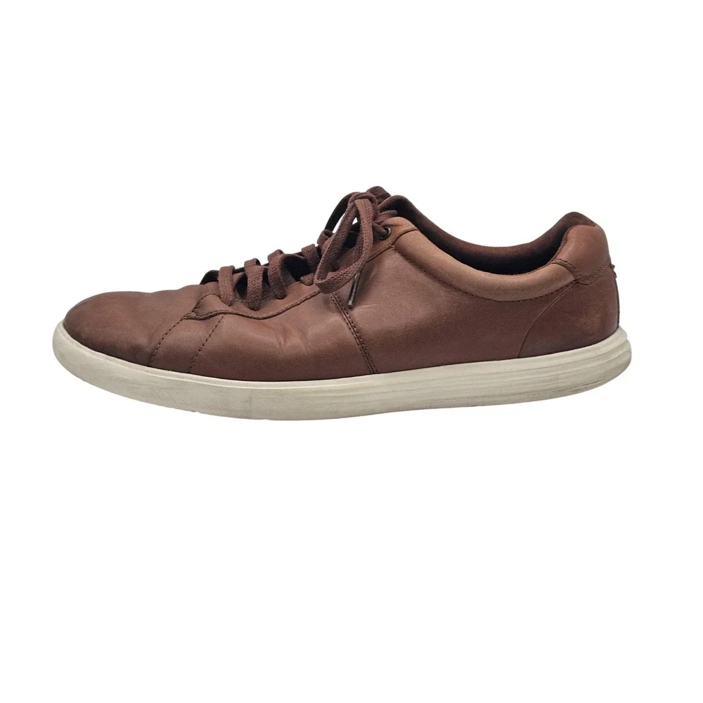 Cole Haan Grand.OS Shoes Mens Size 10.5 Brown Leather‎ Lace Up Casual Sneakers